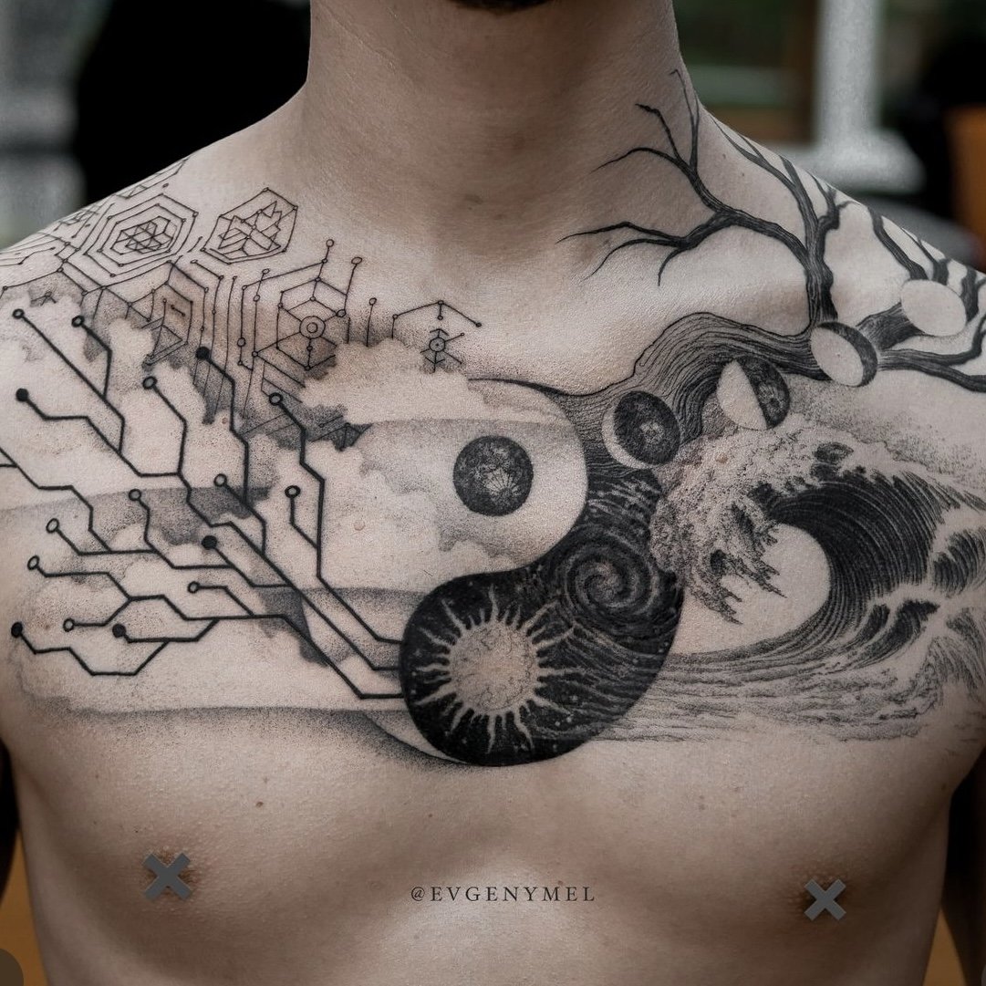 Yin Yang tattoos for men 0039