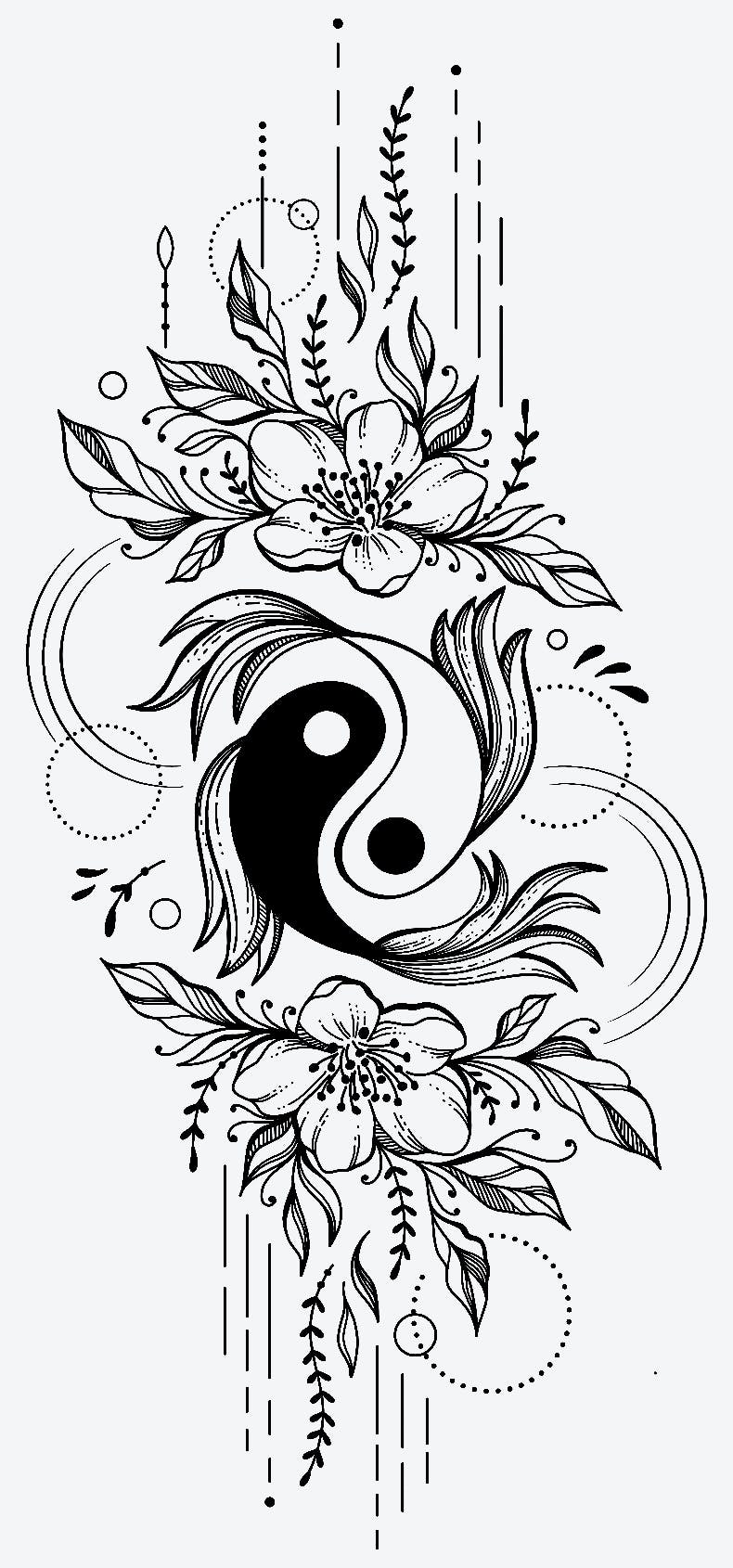 Yin Yang tattoos for men 0048