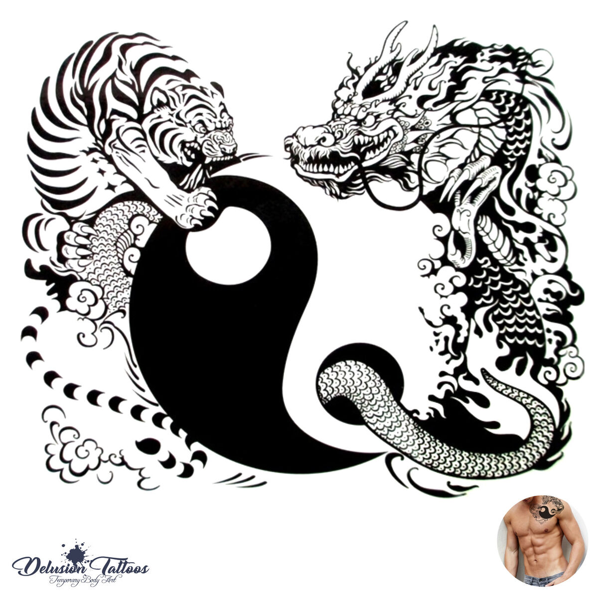 Yin Yang tattoos for men 0059