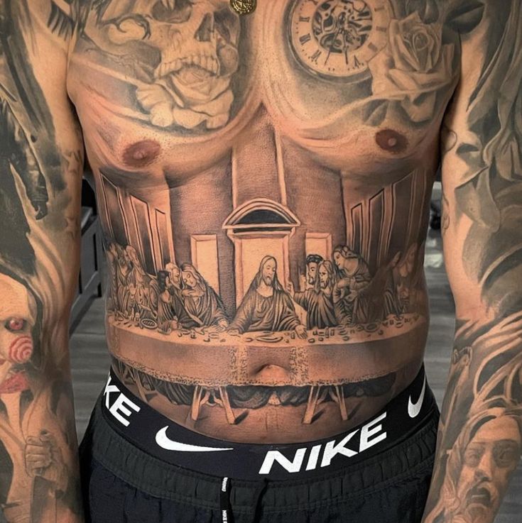 Exclusive male lower stomach tattoos for men showcasing unique designs and personal meaning