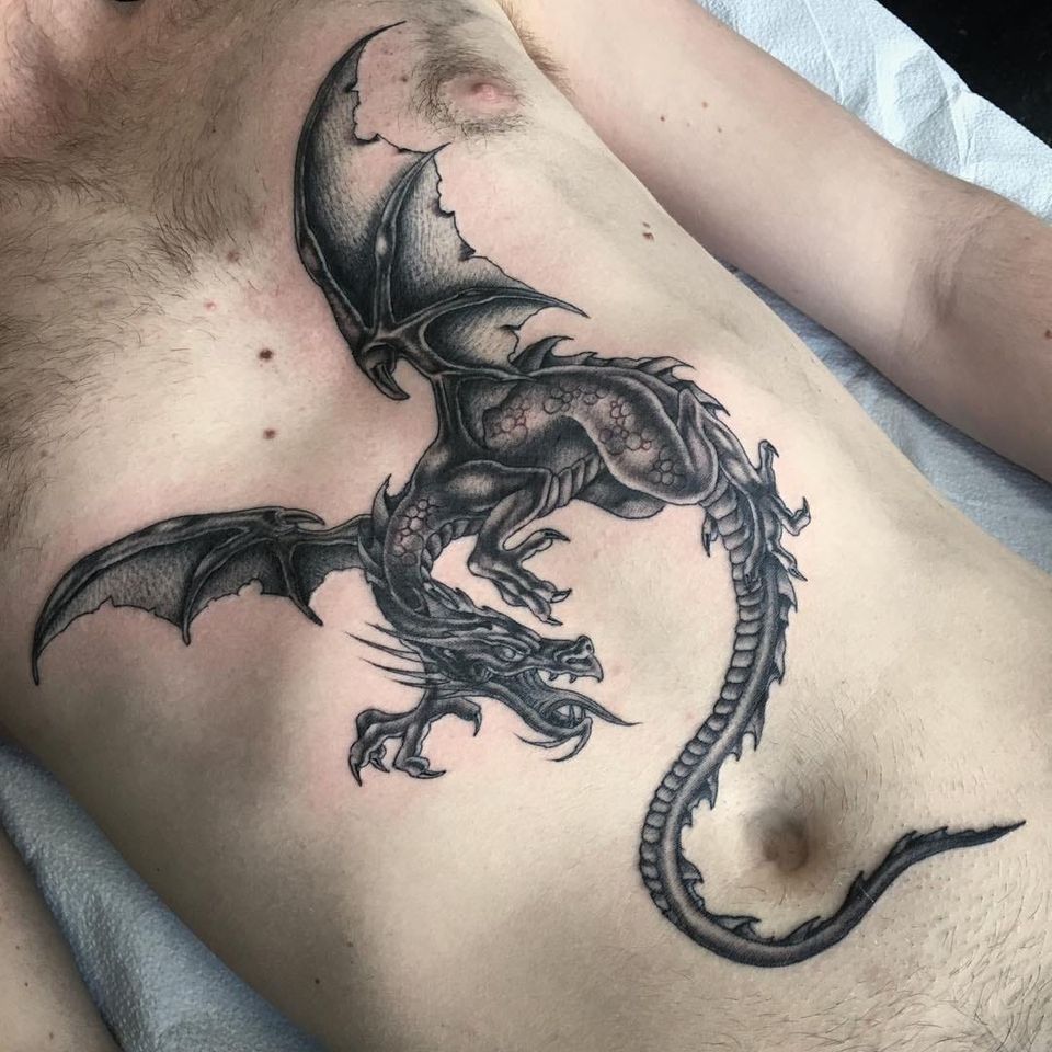 Classic dragon tattoos for men forearm that showcase strength and artistry