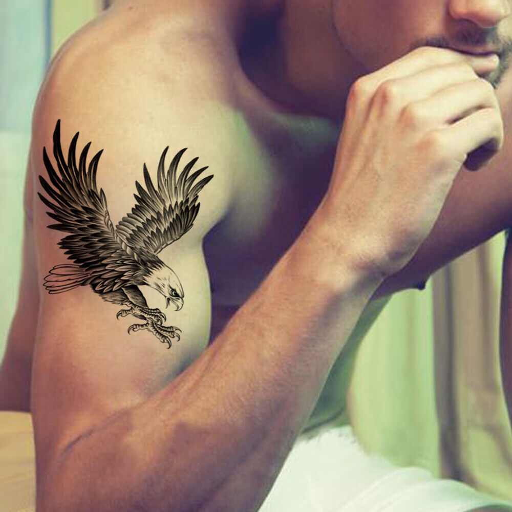 Edgy eagle tattoos for men showcasing strength and freedom in design