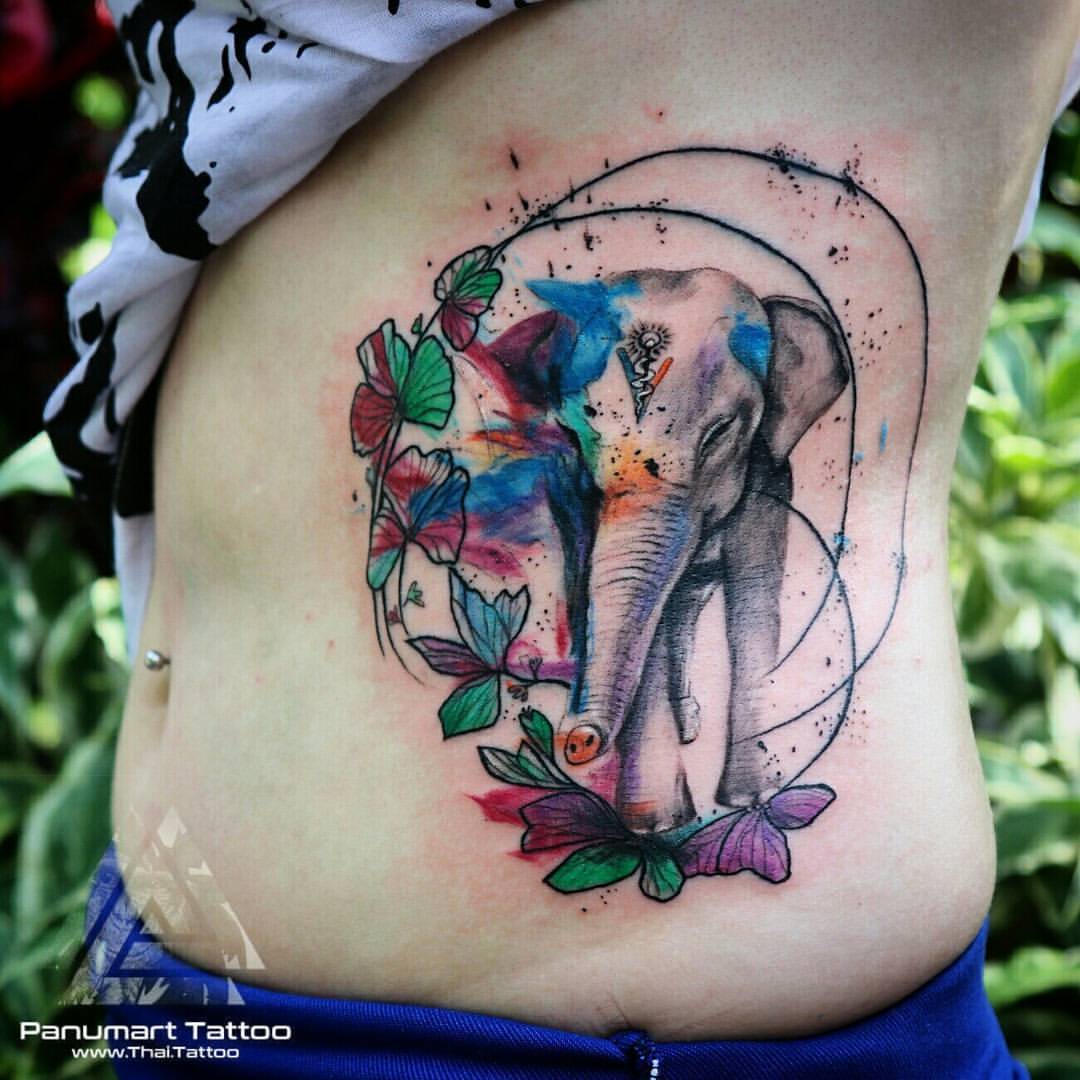 Personalized elephant tattoos for men that showcase strength and wisdom