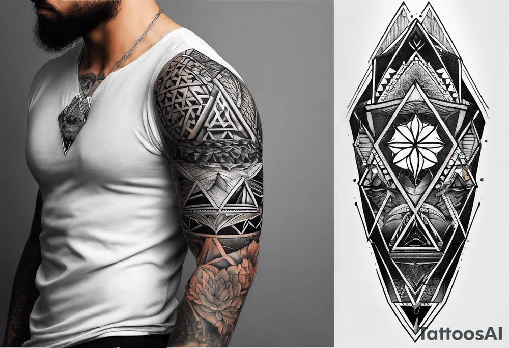 Sleeve tattoos for men that carry deep spiritual significance and meaning