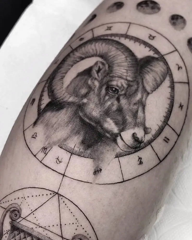 Zodiac tattoos for men creating comfortable expressions of identity and style